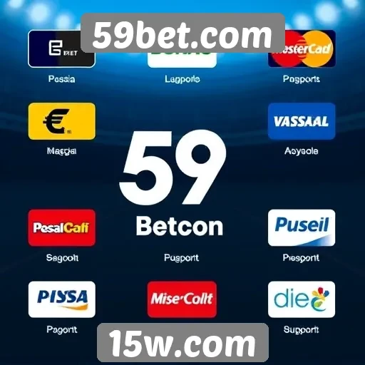 Variedade de métodos de pagamento no 59bet.com